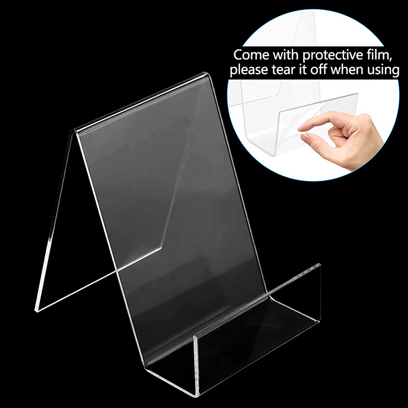 Clear Acrylic Book Stand Holder - 1 adet şeffaf akrilik ekran kitap