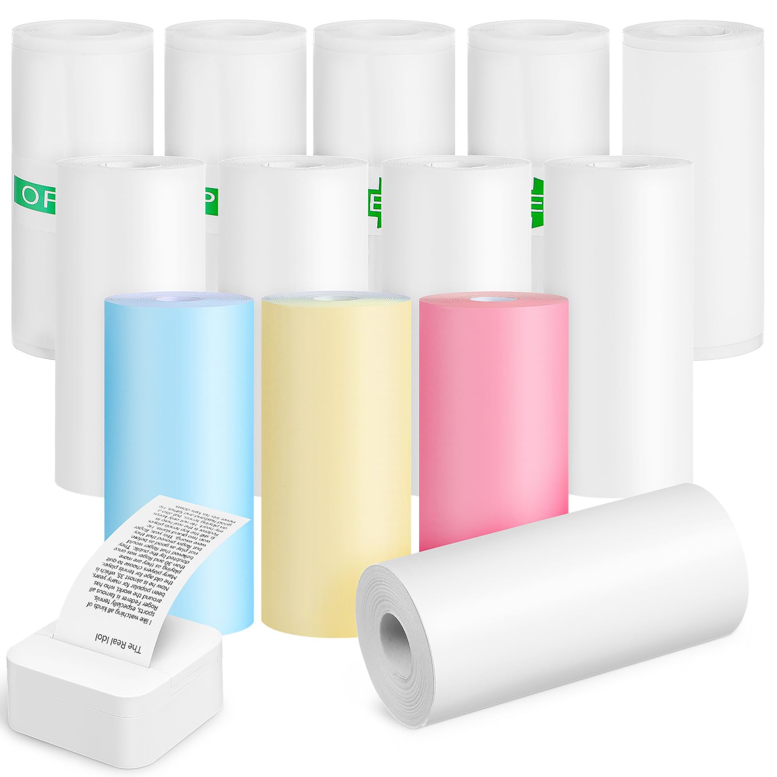 Mini Pocket Thermal Printer Paper Roll - Mini Termal Yazıcı Kağıdı 13 Rulo