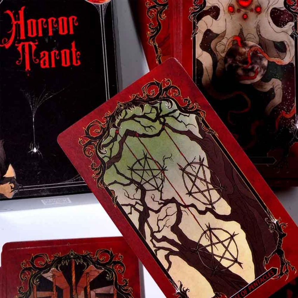 Tarot Deck With Guidebook - 10.3*6cm korku Tarot güverte kartı oyunu