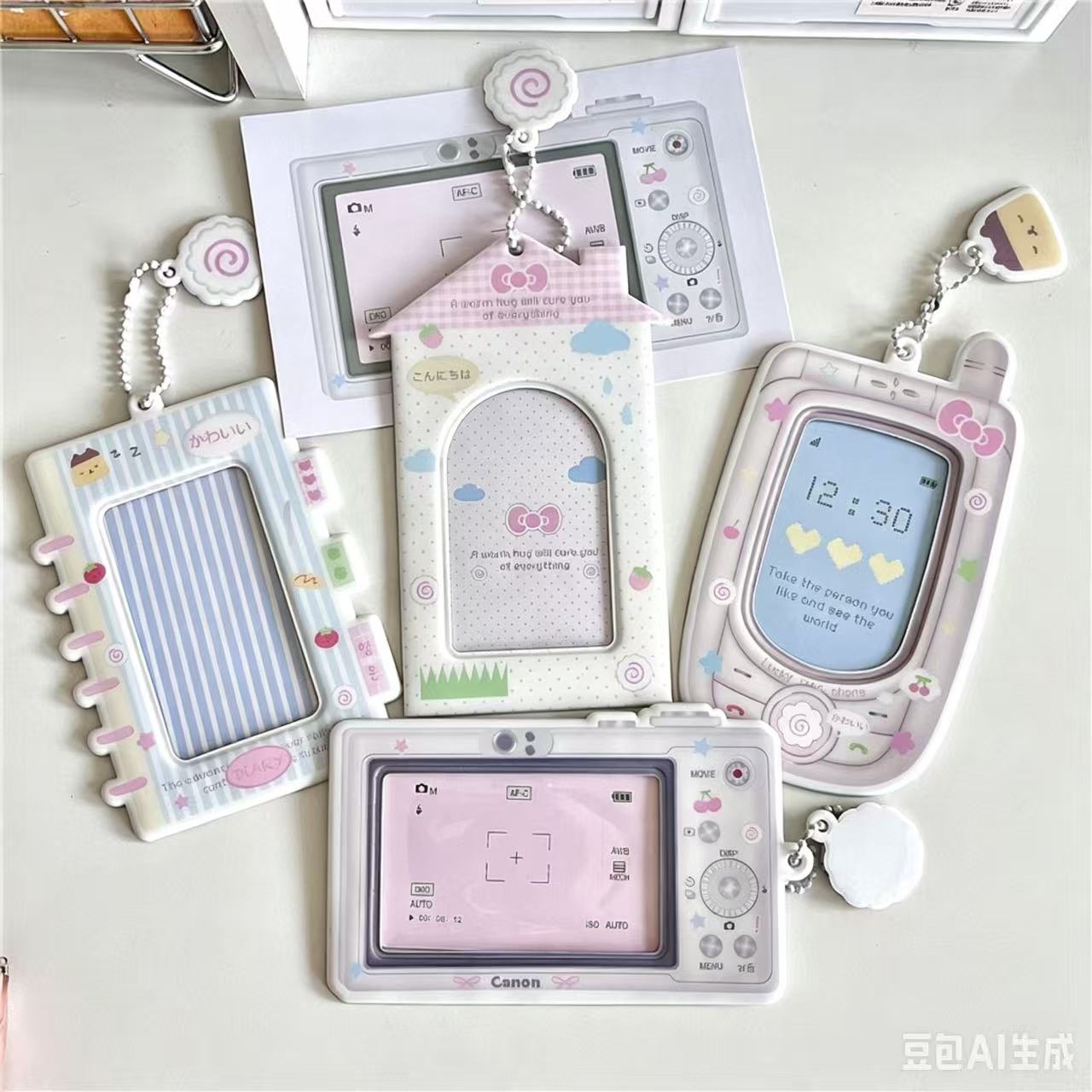 Kpop Photo Card Binder 3 Inch - 1 adet karikatür Kpop fotoğraf kartı