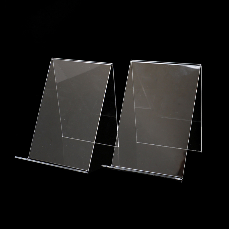 Clear Acrylic Book Stand Holder - 📚 1 adet Akrilik Kitap Ekran