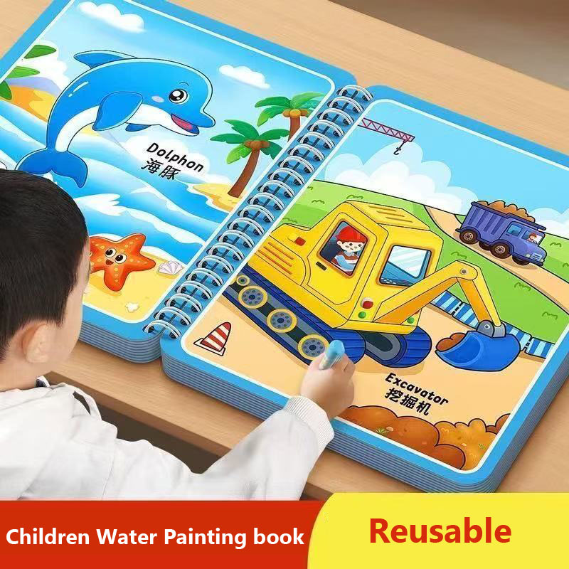 Sihirli Su çizim kitabı Çocuk  - Reusable Water Magic Coloring Book incelemesi ve fiyatı