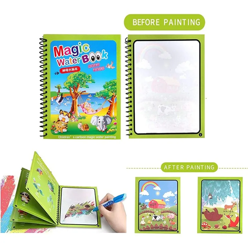 1 adet Sihirli Su Boyama Kitab - Reusable Water Magic Coloring Book incelemesi ve fiyatı