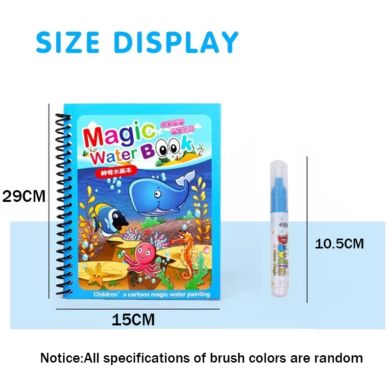 Karikatür sihirli su çizim kit - Reusable Water Magic Coloring Book incelemesi ve fiyatı