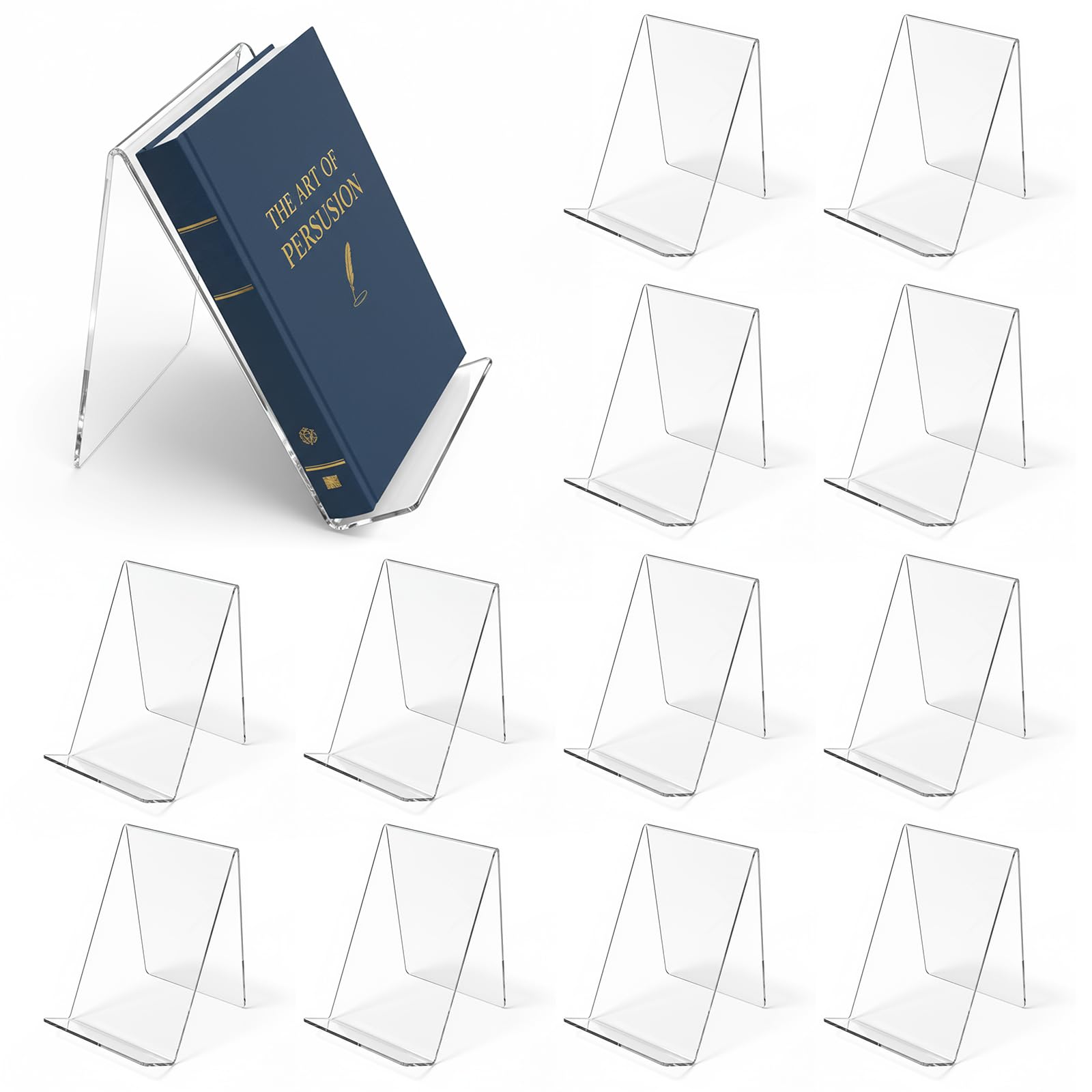 12'li Paket Akrilik Kitap Stan - Clear Acrylic Book Stand Holder incelemesi ve fiyatı