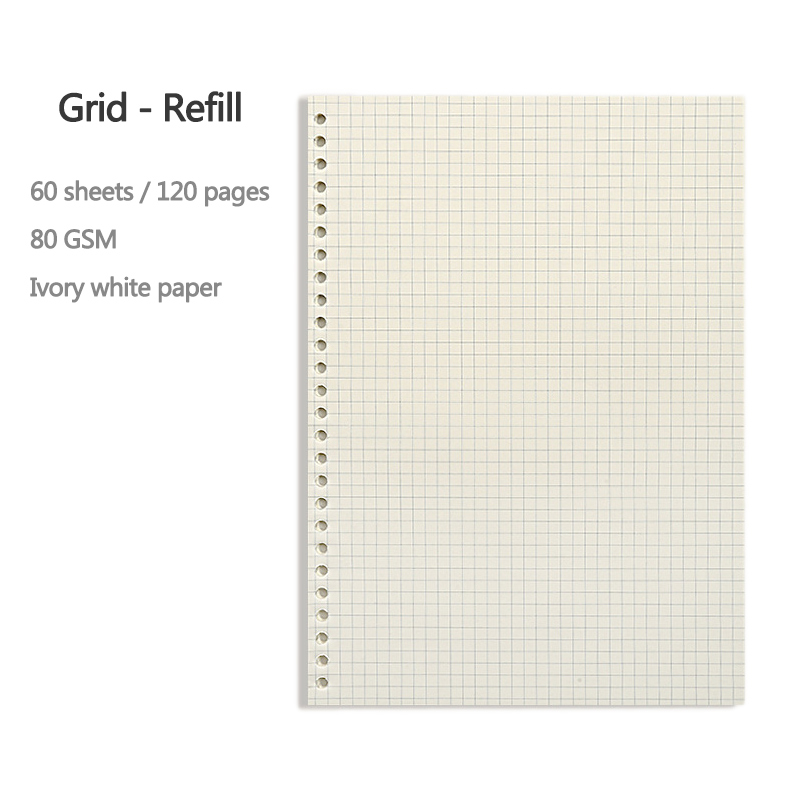 A5 B5 20 Delik Gevşek Yaprak D - A5 Spiral Dotted Grid Notebook incelemesi ve fiyatı