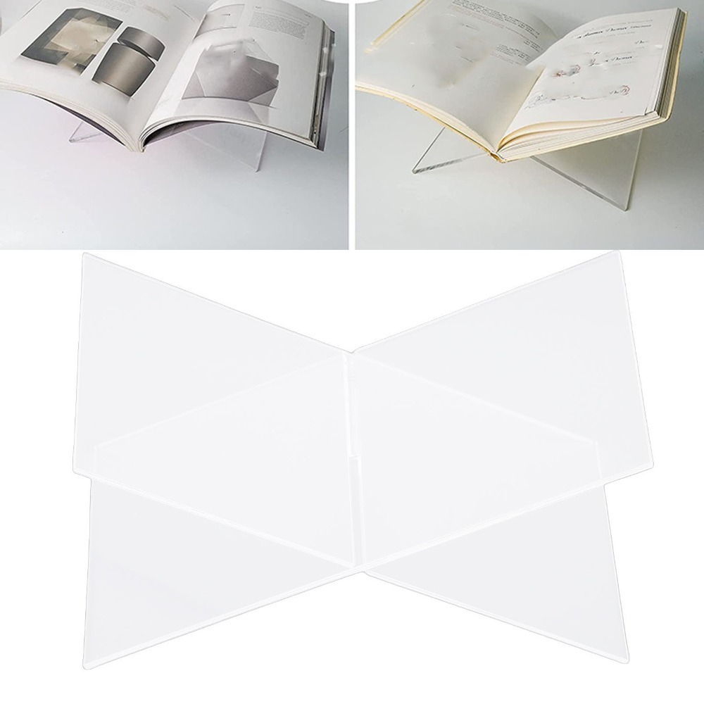 1 adet X Şeklinde Tasarım Akri - Clear Acrylic Book Stand Holder incelemesi ve fiyatı