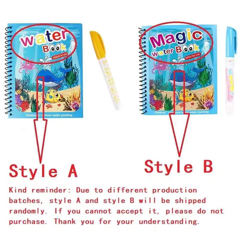 1 Kitap + 1 Kalem Yeniden Kull - Reusable Water Magic Coloring Book incelemesi ve fiyatı