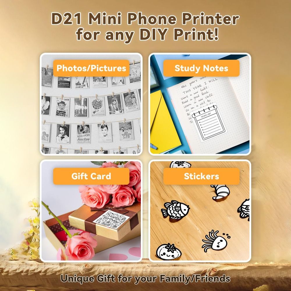 Mini Etiket Yazıcısı Mürekkeps - Mini Pocket Thermal Printer Paper Roll incelemesi ve fiyatı