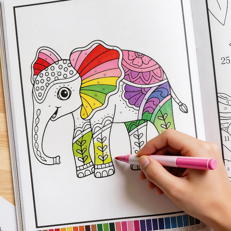 Yetişkinler İçin Hayvan/Bitki  - Adult Coloring Book Stress Relief incelemesi ve fiyatı