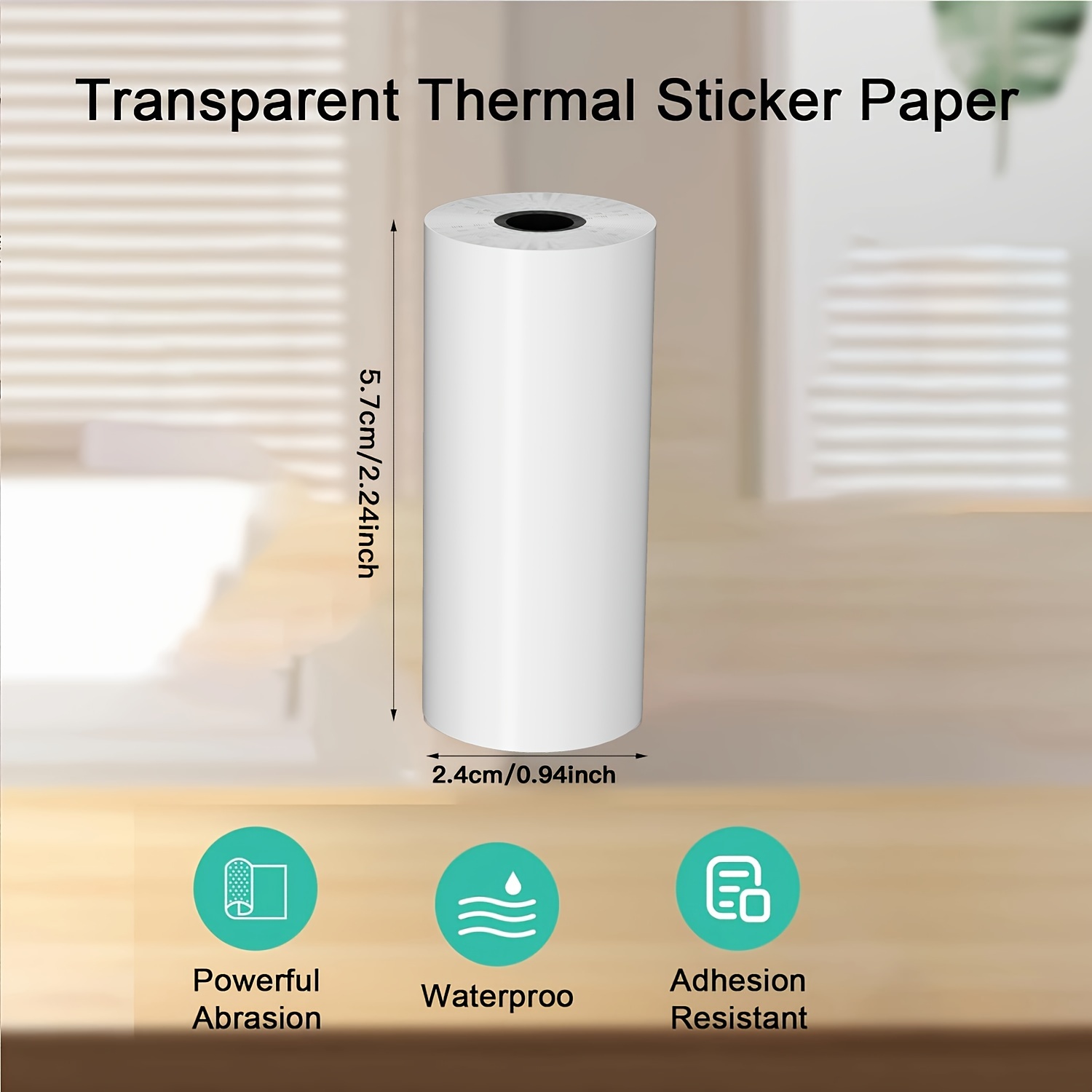 2/4/8 Rulo Şeffaf Kendinden Ya - Mini Pocket Thermal Printer Paper Roll incelemesi ve fiyatı